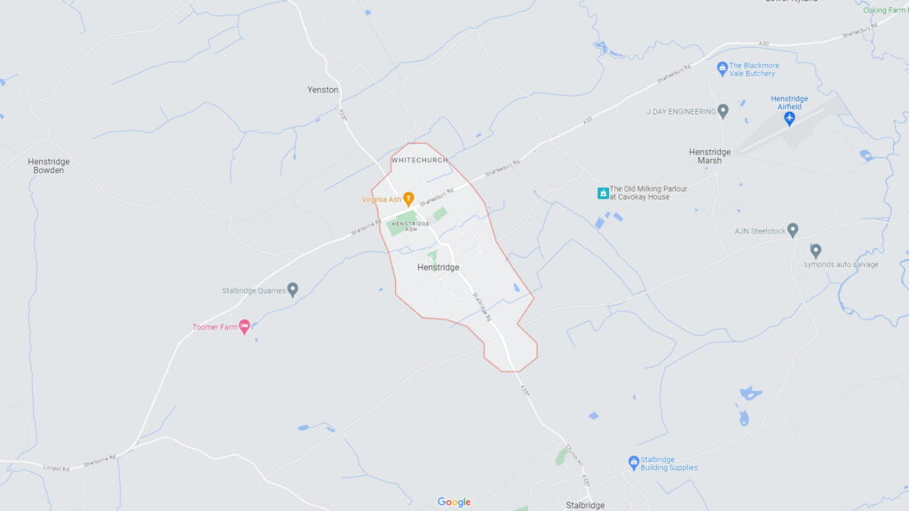 Area map of Henstridge in Dorset